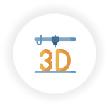 Icône d'impression 3D de haute qualité